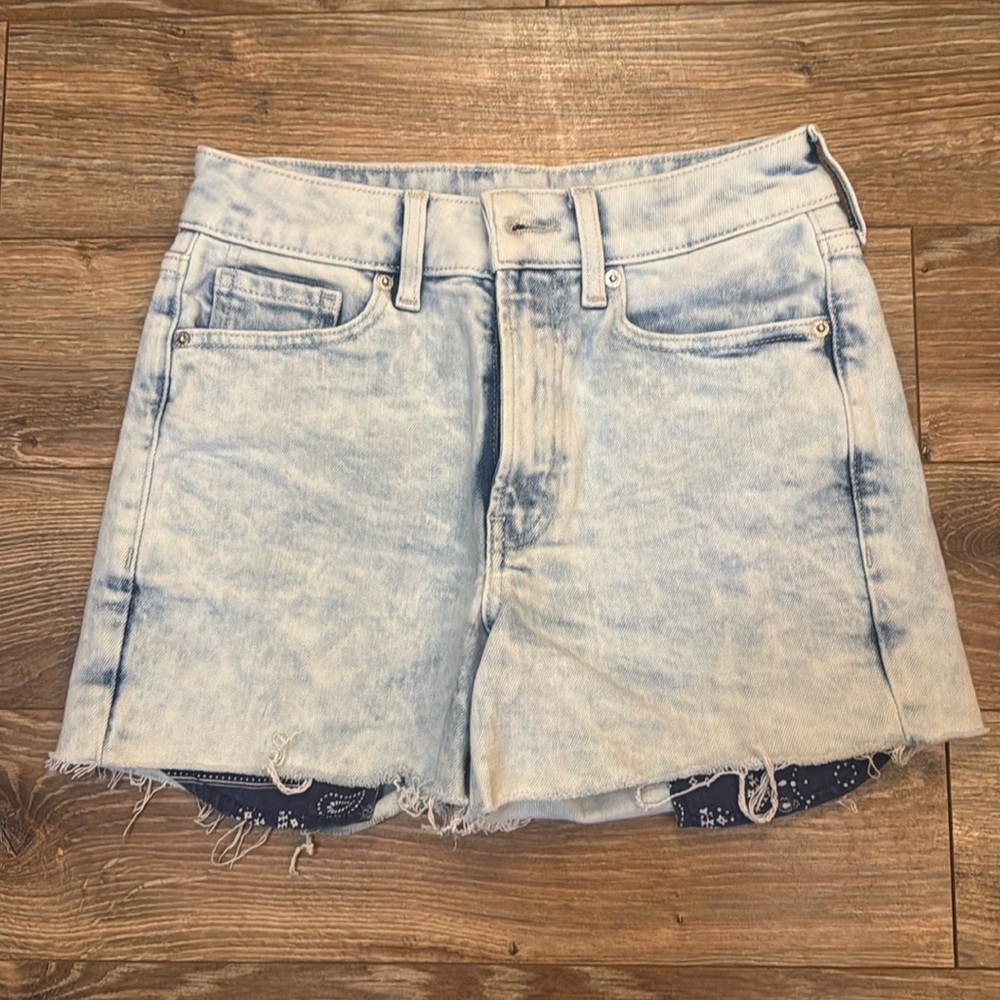 Old Navy OG High Rise Denim Shorts Light Acid Wash women’s 0